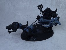 Logan Grimnar on Stormrider Space Wolves Warhammer 40K Space Marines