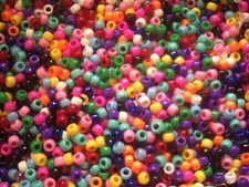 100 Pony Beads 9x6mm IDEAL FOR DUMMY CLIPS BRACELETS BRAIDING