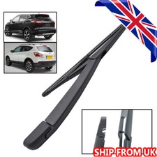 12" Rear Windscreen Wiper Blade & Arm Kit For Nissan Qashqai J10 J11 2006-2019