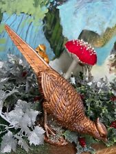 Luxury Large Christmas Pheasant Decoration Woodland Scene Resin Grotto Prop