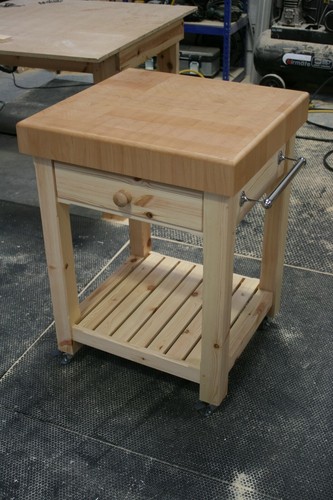 Butchers block trolley - butchers,