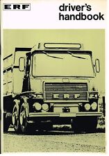 ERF 5LV 6LV 7LV 8LV SERIES TRUCK ORIGINAL 1972 DRIVERS INSTRUCTION HANDBOOK