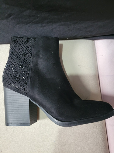 Ladies diamante black - ladies, 5