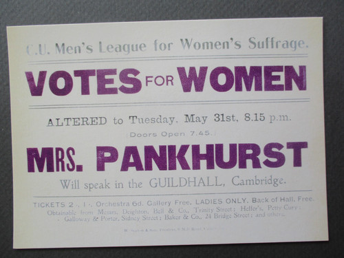 Postcard suffragette poster - suffragette,