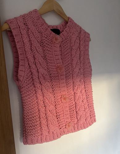 Zara pink cable knit - zara,