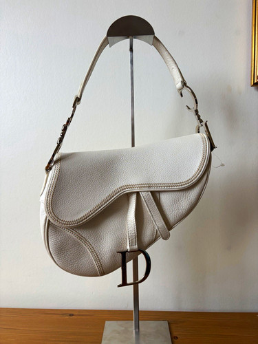 Dior saddle white leather - dior,