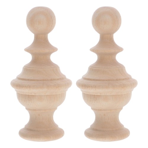 Pcs unfinished wood finials - pcs,