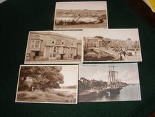VINTAGE POSTCARD BIDEFORD APPLEDORE X 5 SHIP INN BRIDGE QUAY WITH SAILING SHIP
