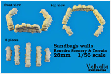 28mm  Wargames sand bags walls