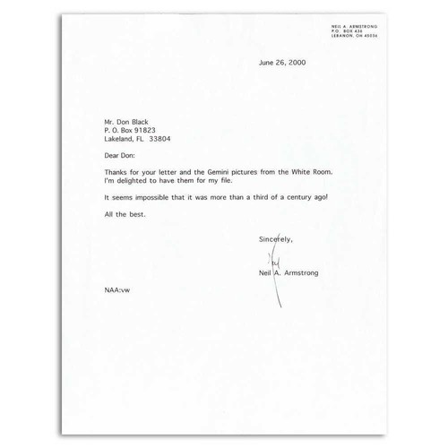 Neil armstrong autograph - neil,