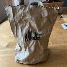 Bristow Pottery’s Paper bag Vase Vintage 