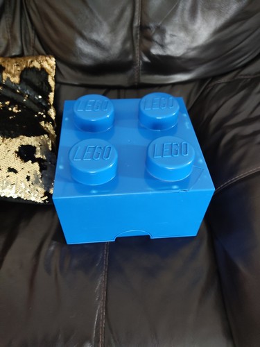 Lego brick storage - lego, blue