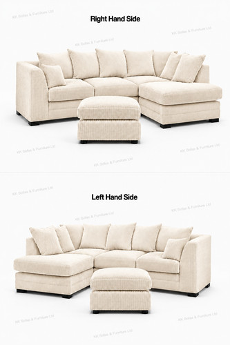 Dylan jumbo cord corner sofa - jumbo,