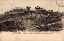 CPA Tonkin Poste Militaire dans la Region VIETNAM-INDOCHINA (840910)
