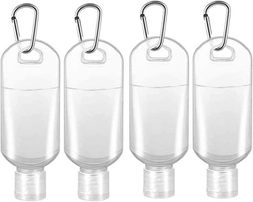 Hand sanitiser bottle with - hand,