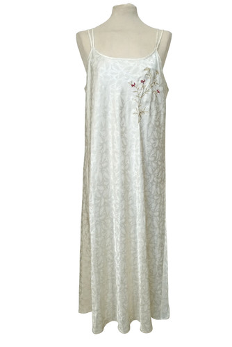 Vintage 90s ivory satin - ivory,