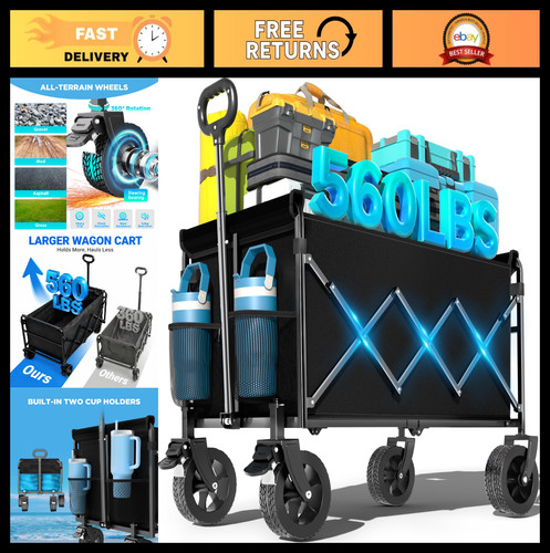 Foldable beach wagon with - beach,