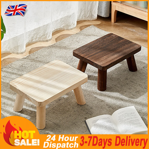 Wooden sturdy shoe stool low - stool,