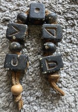 Stone jewellery, very small bracelet.  Greek 1970’s, rune style.