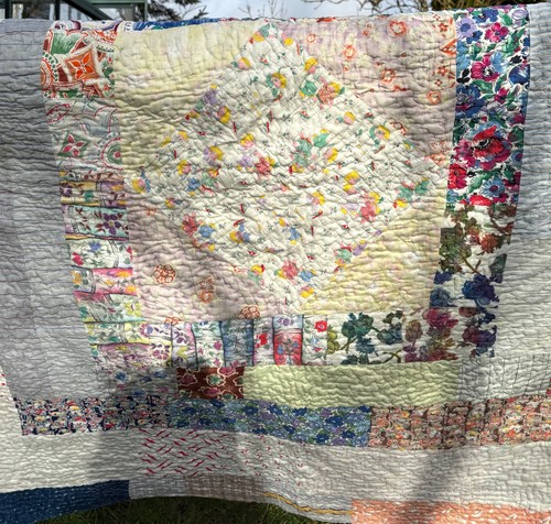 Patchwork hand made - made, quilt