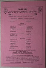 WATERLOO CUP 2003, Race Card