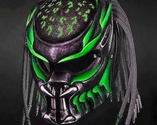 Top predator motorcycle helmet - top,