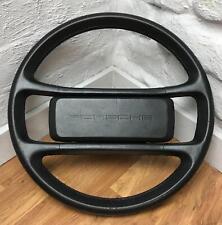 Genuine Porsche 911 Carrera, SC, 930 black leather steering wheel.   17D