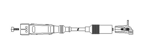 Ignition cable fits audi - vw,