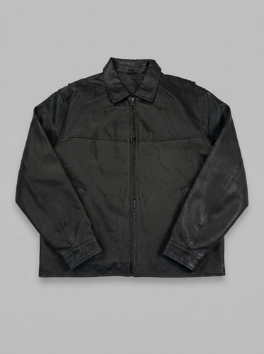 Vintage 90s black real leather - vintage,