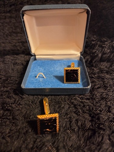 Vintage gold plated square - vintage,