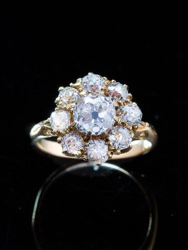 Victorian diamond halo cluster - halo,