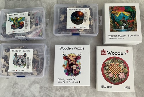 Wooden jigsaws joblot - jigsaws, 6