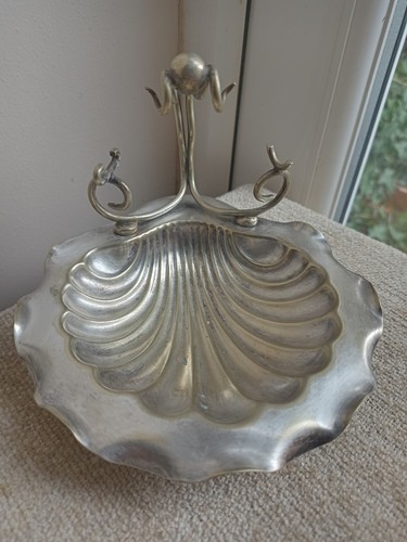 Antique clam shell dish b - b, c