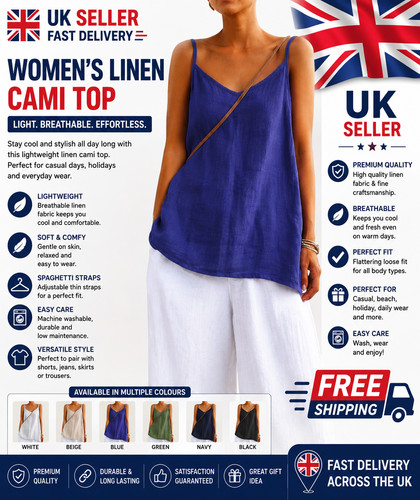 Women strappy linen - linen, cotton