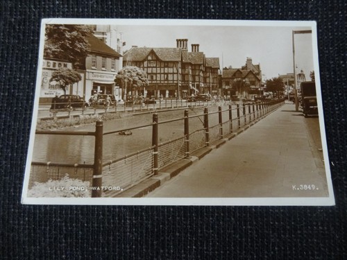 Lily pond watford postcard - postcard,