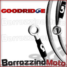 Set Brake Pipes IN Braided Goodridge Steel Honda Africa Twin XRV750 2003 2005