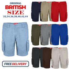 Mens Cargo Shorts Relaxed Casual Cotton Pocket Summer Outdoor Workwear Half Pant