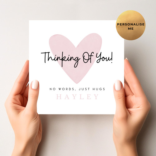 Personalised sympathy card - personalised,