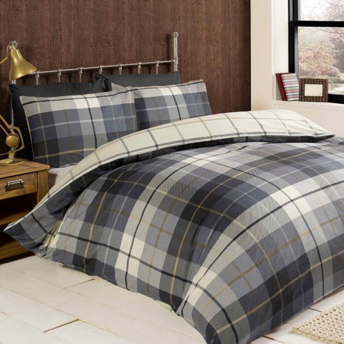 Flannelette duvet quilt cover - flannelette,