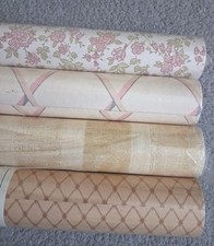 Vintage Wallpaper X 4 Rolls Mixed Designs Display Props
