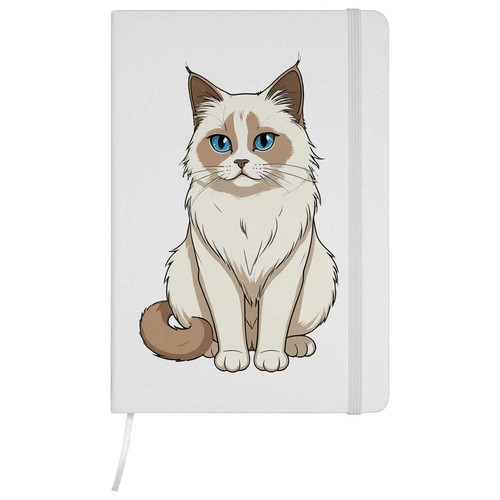 Birman cat ruled notebook - cat',
