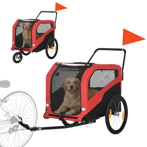 Pawhut dog bike trailer - in,