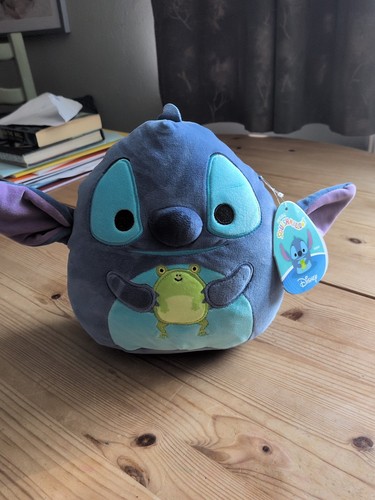 Stitch with frog squishmallow - with,