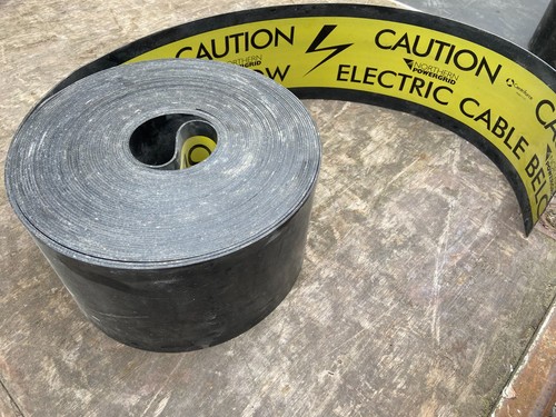 Caution electric cable - cable, below