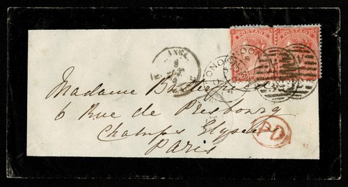 Postal history mourning - history,