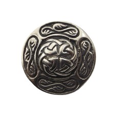 Sterling silver round brooch