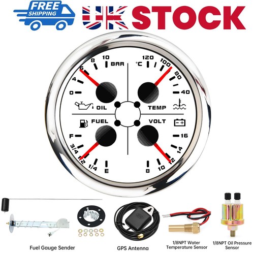 85mm white gauge fuel - 85mm,