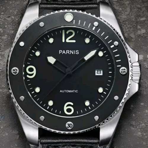 Parnis automatic sapphire men - sapphire,