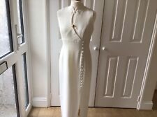 Ivory wedding dress, sleeveless & straight, worn once. size 12