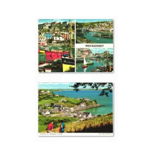 Mevagissey cornwall postcards - mevagissey,